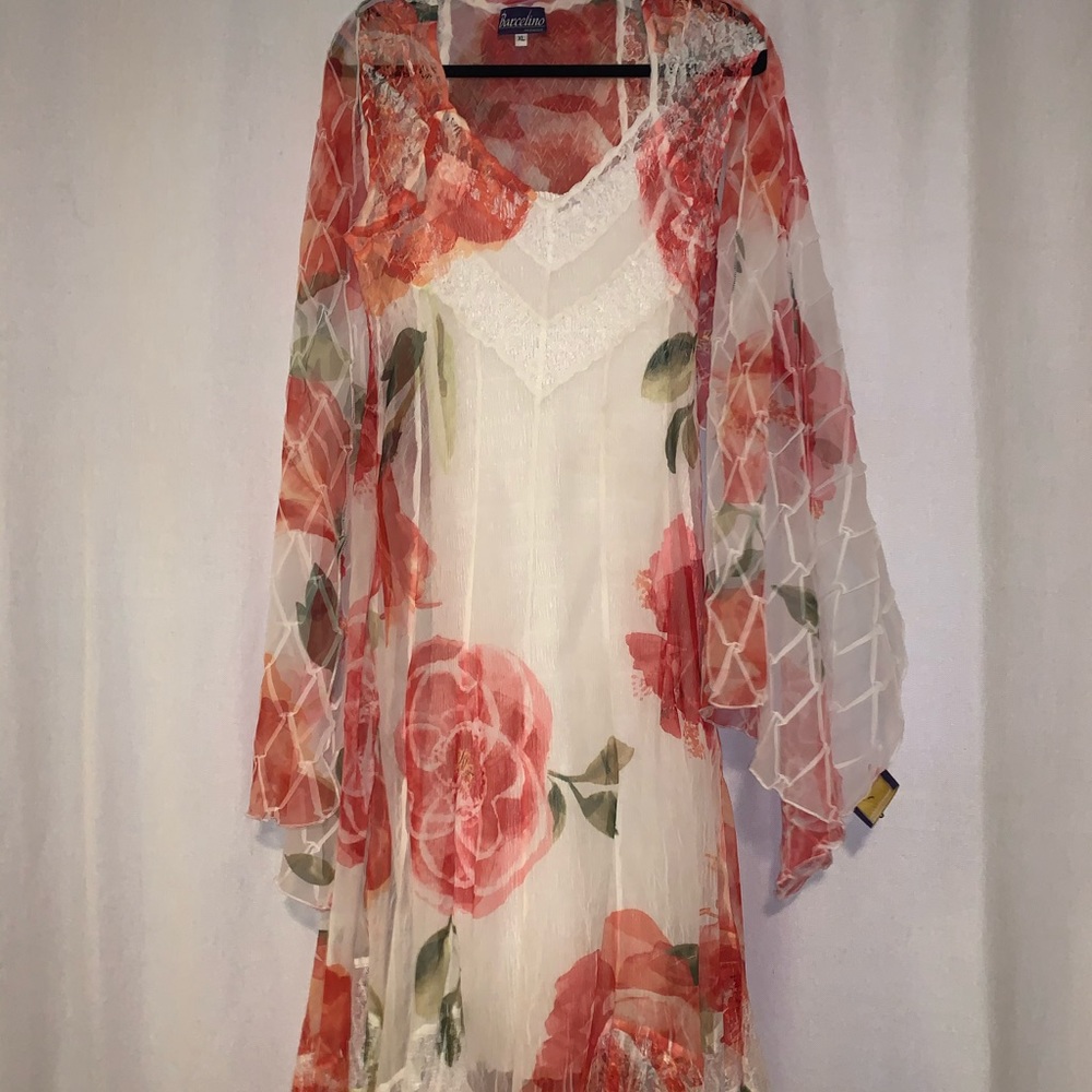 XL Barcelino white summer dress